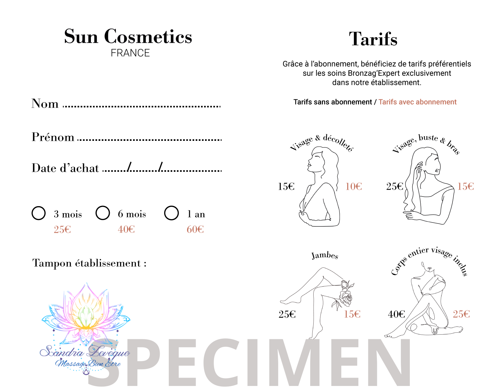 Abonnement suncosmetic specimen